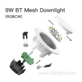 BT Mesh group control Smart downlight dimmable